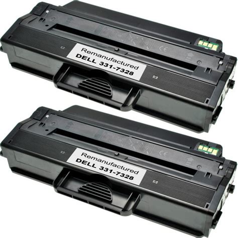 Dell 331 7328 Black Toner Cartridge High Yield Dryxv 2 Pack