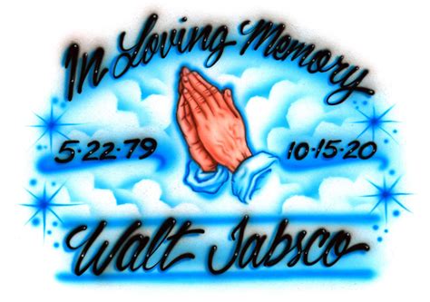 Airbrush T-shirt RIP in Loving Memory Grief Memorial - Etsy