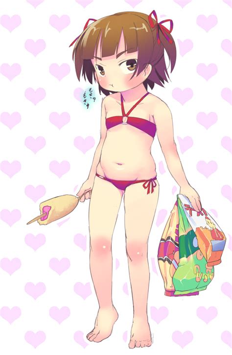 Nukaji Kuromahou Kenkyuujo Marui Mitsuba Mitsudomoe Highres Girl T Barefoot Bikini