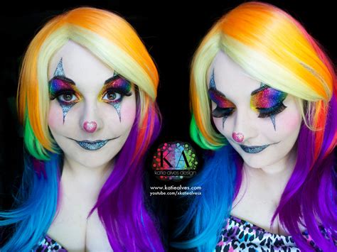 Sparkly Clown Halloween Makeup With Tutorial By Katiealves On Deviantart