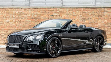 2017 Bentley Continental Gt V8 S Convertible Black Edition Black
