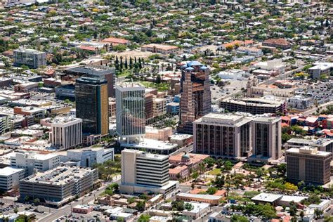 Downtown Tucson Arizona Stock Image Image Of Aerial 26091189