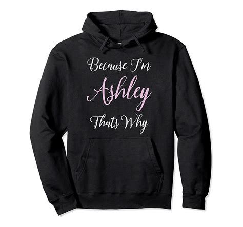 Ashley Name Hoodie Personalized Birthday Cute Girl Pink T