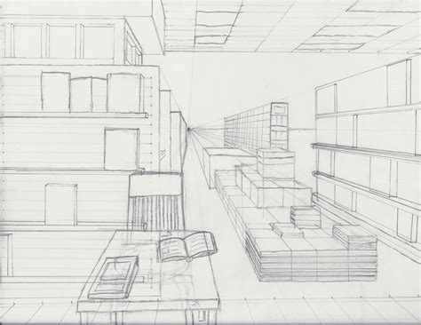 One Point Perspective Study By Scottyhood On Deviantart