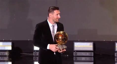 Lionel Messi Gana Su Sexto Balón De Oro Récord Absoluto En Segundos