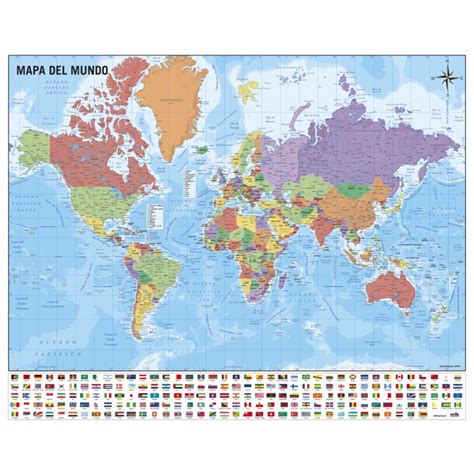 Venta De Mini Poster Mapa Del Mundo Online Envío 24h