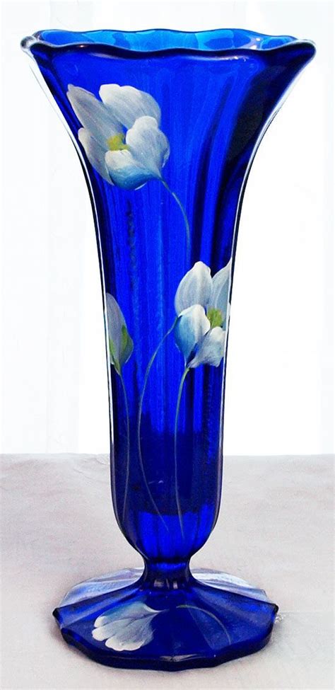 Here are inspiration pics on how to add character to the home with pottery barn's home decor, furnishings and accents. Cobalt Blue Aurora Vase with Handpainted Tulips by Fenton ...