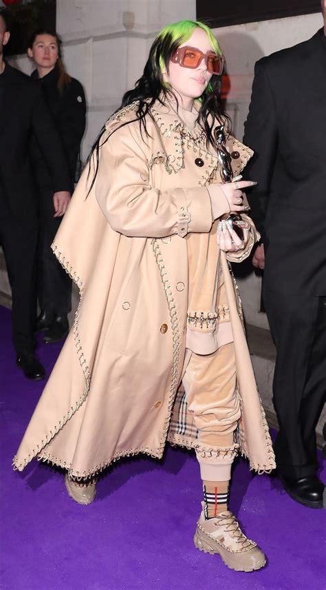 Billie Eilish Arrive At The Sony Brit Awards 2020 After Party