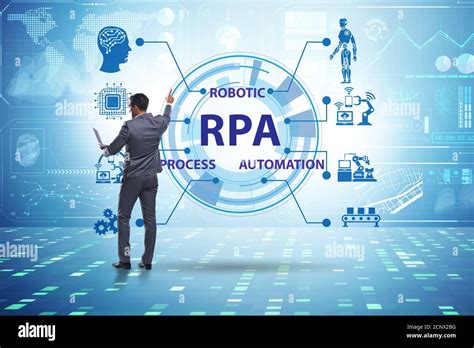 Concept Of The Rpa Robotic Process Automation Stock Photo Alamy