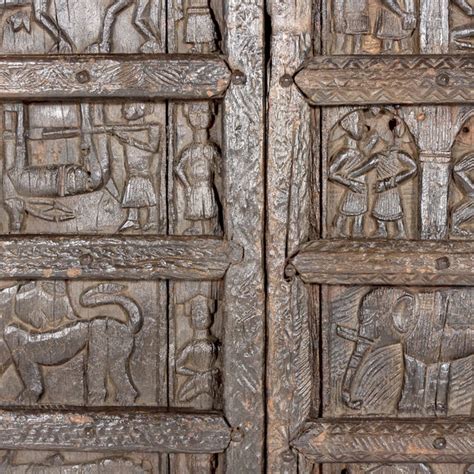 Antique Carved Tribal Door Chairish