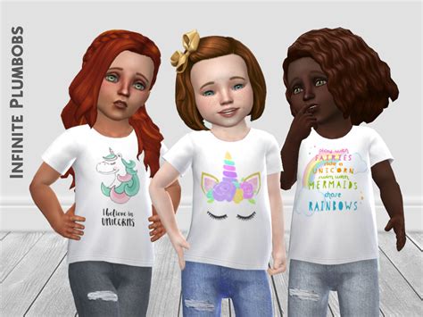 The Sims Resource Ip Toddler Unicorn T Shirt