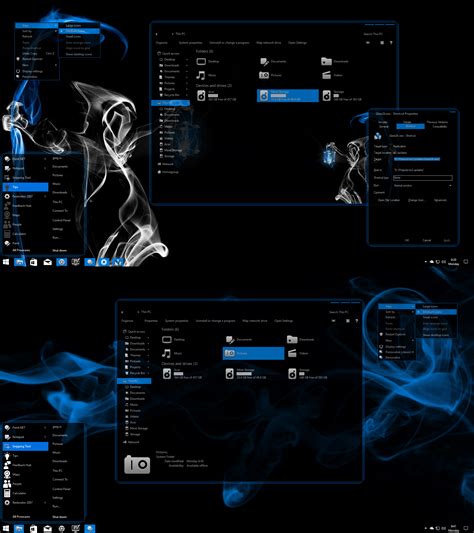 Ghostly Blue For Windows 10 Build 1903 21h2 Skin Pack For Windows 11