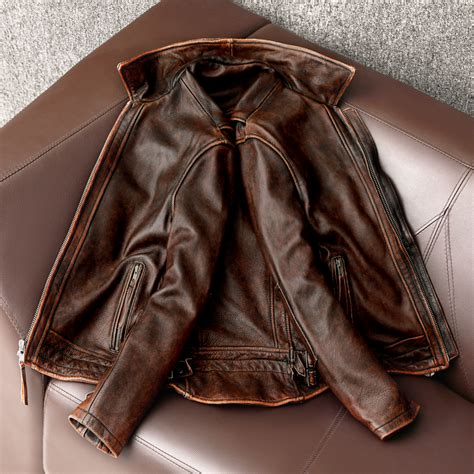 Meet Our Amekaji Mens Cowhide Leather Jacket If You Love Leather