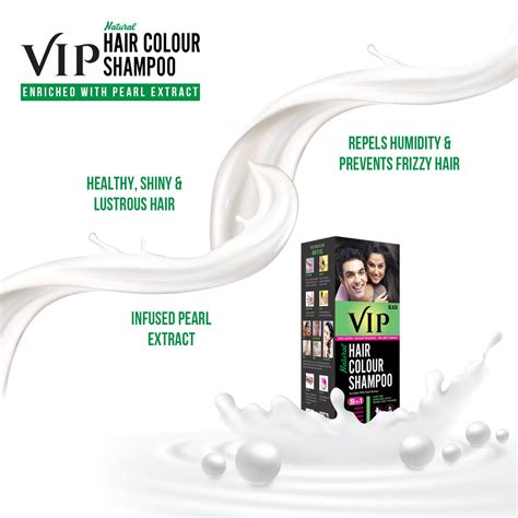 The product has a pleasant fragrance and it is tear free. Buy VIP Unisex Hair Colour Shampoo, Black, 180ml Online ...