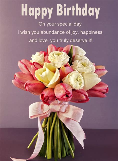 Happy Birthday Flowers Wishes Messages If You Are Looking For Happy