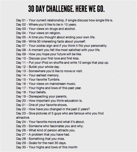 [image 139378] 30 day challenges know your meme