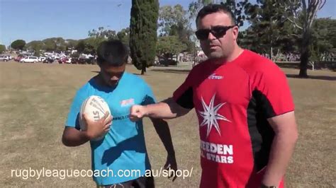 Rugby League Holding The Ball Coach And Player Youtube