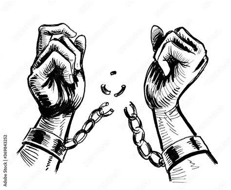 Mãos Com Correntes Quebradas