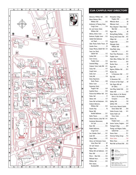 Catholic University Of America Campus Map Directory Docslib