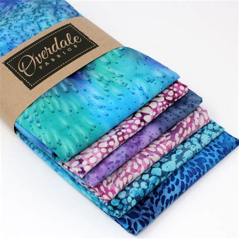 6 Fat Quarters Batik Bundle Overdale Fabrics
