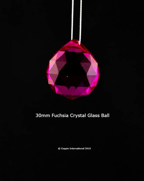 Fuchsia Crystal Glass Ball 100 K9 High Quallity Glass Crystal Bilbys