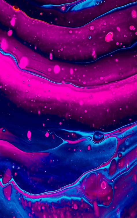 Liquid Flow Abstract Art Pink Blue Pink And Blue Blue Iphone