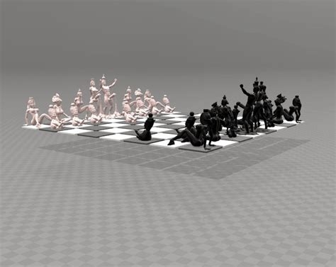 Erotic Chess Set Free 3D Model In Other 3DExport