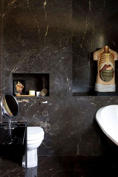 48 Beautiful Black Marble Bathroom Design Ideas To Lo