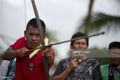 Men Of The Wounaan Nonam Indigenous Ethnic Group Take Part In The
