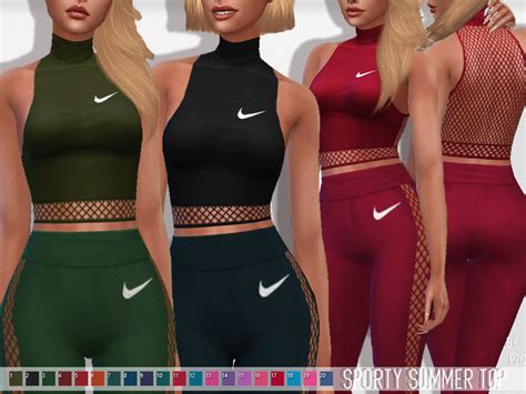 The Sims Resource Sporty Summer Top