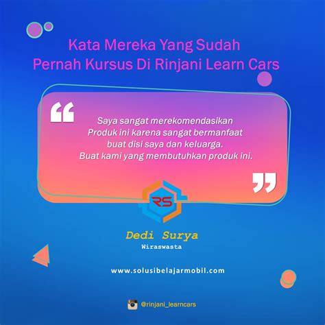 Kursus Stir Mobil Rinjani Learn Car