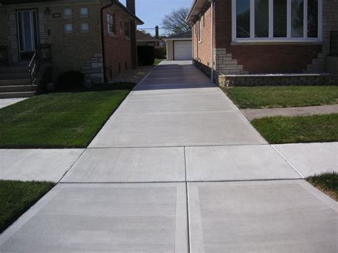 Traditional Concrete Driveway With California Finish Installed By G