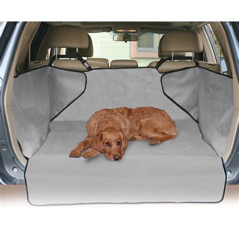 Grey Waterproof Car Seat Cover Protector Pet Dog Cargo Van Suv Quilted