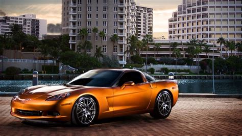 Sunset Orange C6 Corvette