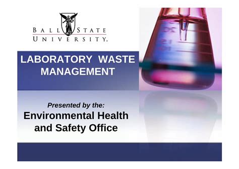 PDF LABORATORY WASTE MANAGEMENT Environmental Health And Safety