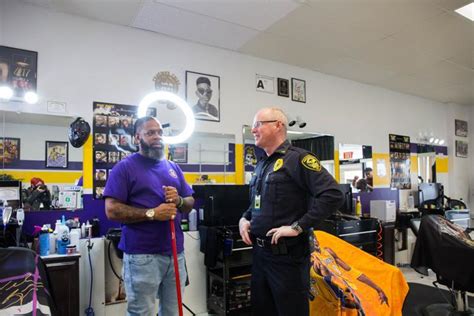 Barbers Help Make Christmas Connections Greenville Cops And Barbers