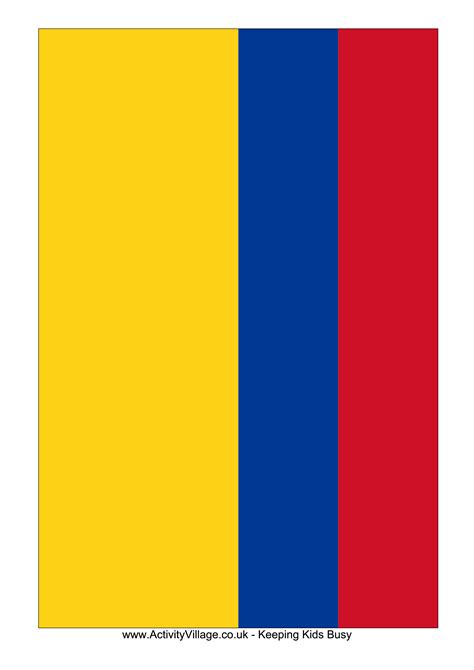 Colombia Flag Free Printable Colombia Flag Flag Template Templates