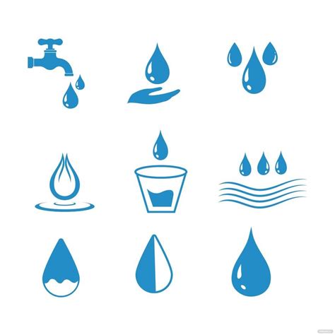 Water Icon Vector In Illustrator Svg  Eps Png Download