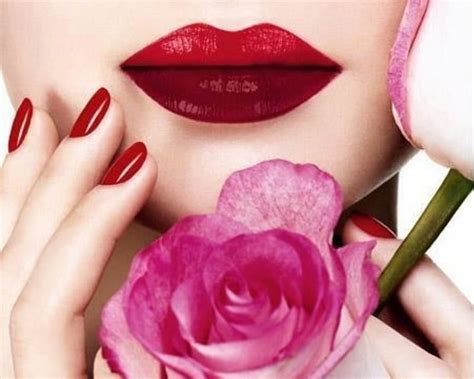 Red Lips Flower Red Rose Lips Hd Wallpaper Peakpx
