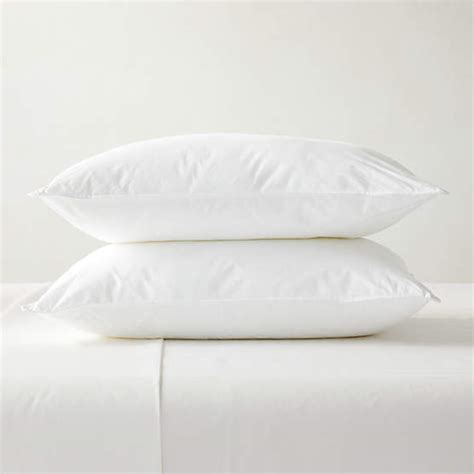 Feather Down King Pillow Inserts Set Of 2 Reviews Cb2