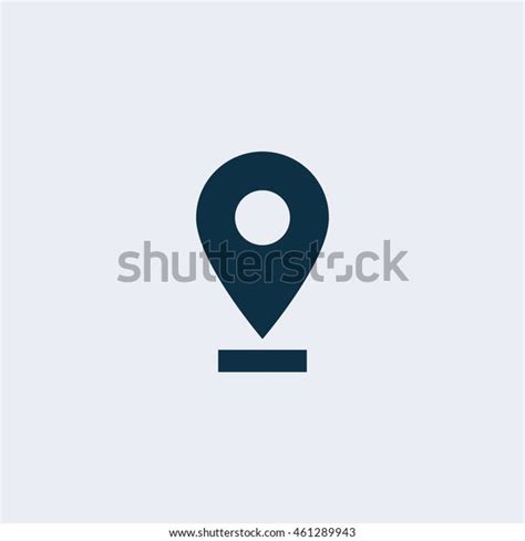 Geo Location Pin Vector Icon Stock Vector Royalty Free 461289943
