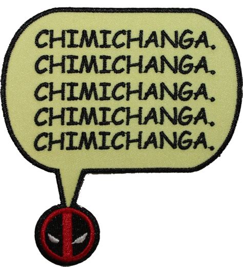 Marvel Extreme Deadpool Chimichanga Patch Officially Licensed