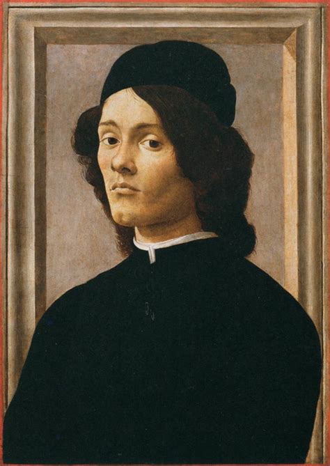 Portrait Of A Young Man Sandro Botticelli Artwork On Useum