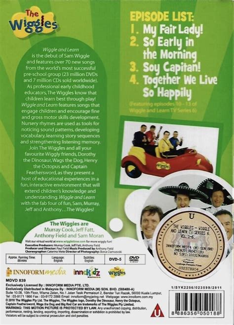 Wiggle And Learn Tv Series 6 Dvd Collection Hk Dvds For