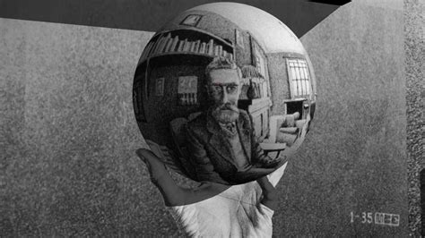 Mc Escher Hand With Reflecting Sphere 1935 Reconstructed 3d