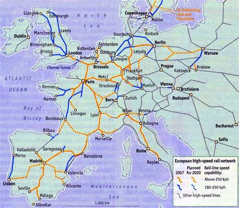 Map Of Trains In Europe World Map