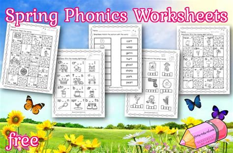 Spring Phonics Worksheets Free Word Work
