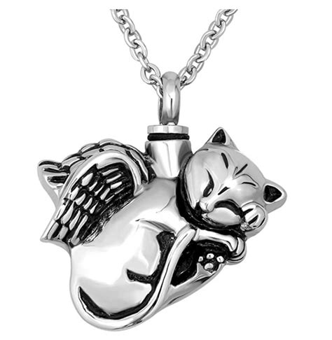 Cat Urn Necklace Ash Cat Pendant Jewelry Kitty Chain Birthday T Cre