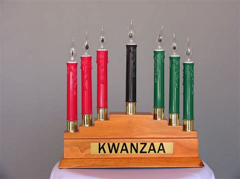 Electric Kinara For Kwanzaa Removes The Fire Hazard Of Candles