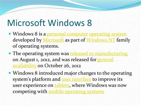 Features Of Windows Operating System